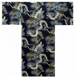 Kimono Yukata Design La Danse du Dragon au Japon  - Imagen 1 de 1