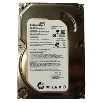 Seagate ST3500413AS 500GB 7200RPM SATA 3.5" Desktop Internal Hard Disk Drive - Image 1 of 3