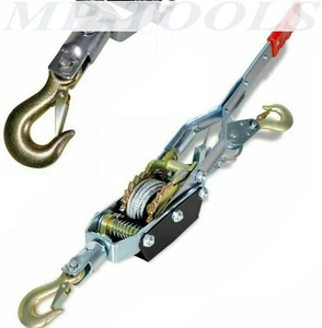 PARANCO VERRICELLO ARGANO MANUALE GANCIO TRAINO 4T 4000KG FUNE CAVO ACCIAIO - Foto 1 di 1