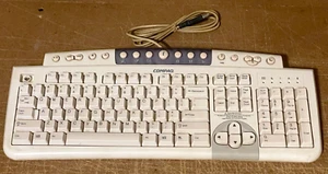 COMPAQ GENUINE DESKTOP KU-9978 WIRED VINTAGE USB KEYBOARD RETRO GAMING *TESTED* - Picture 1 of 8