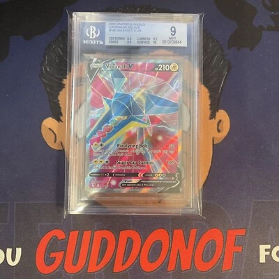 BGS 9 MINT 2020 Pokemon Darkness Ablaze VIKAVOLT V #180 Full Art Ultra Rare - Image 1 of 3