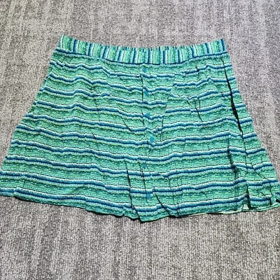 Minifalda vintage Mossimo 31" cintura diseño azul verde 💚💙 Foto 1 de 4