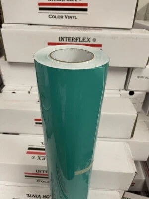 1 Roll kelly Green Glossy Vinyl 24 " x 50 yards (150 Feet ) Interflex® glossy