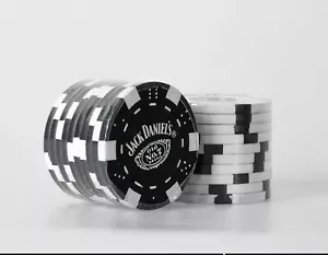 JACK DANIEL'S WHISKEY Poker Chip Novelty Golf Ball Markers Gift Xmas Birthday - Picture 1 of 1