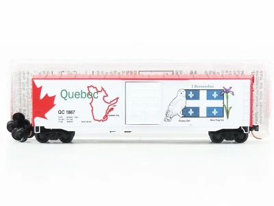 N Micro-Trains MTL 07700152 QC Quebec Provincial 50' Single Door Box Car 1867 - Image 1 of 4