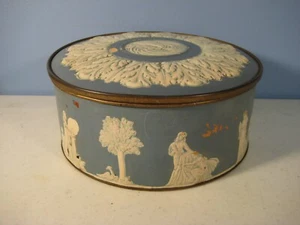 Bidone con coperchio reparto cottura paradiso torta frutta latta Wedgwood Art New York anni '20 - Foto 1 di 9