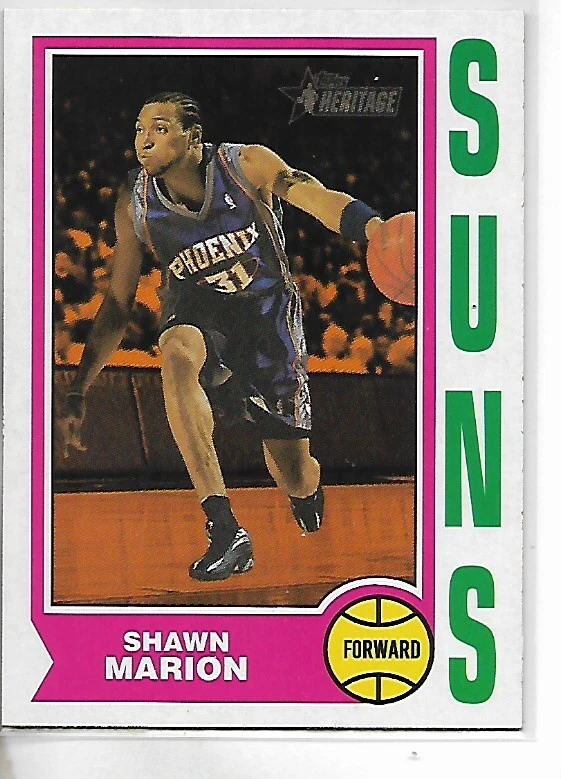 2001-02 Topps Heritage Shawn Marion Card - Image 1 of 1