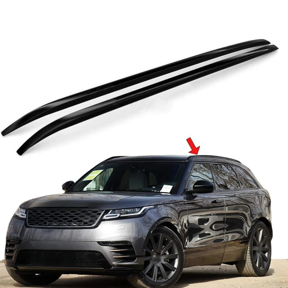 Roof Rack Carrier Fit For Land Rover Range Rover Velar 2018-2022 2PC Black Paste - Image 1 of 4