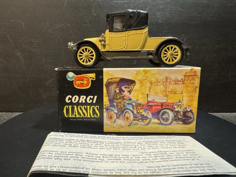 C1965-69 CORGI TOYS CORGI CLASSICS Nr. 9032 1910 RENAULT NEUWERTIG VERPACKT - Bild 1 von 4