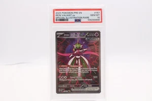 2025 Pokemon Iron Valiant ex #157 PSA 10 SIR GEM MT Special Illustration Rare - Picture 1 of 4