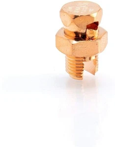 Split Bolt Connector - Max Strength - Size 4 Gauge Copper Wires - UL, 10 Pack - Picture 1 of 9
