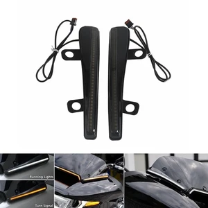 Black LED Windshield Side Trim Lights For Harley Road Glide FLTRX FLTRXSTSE 24+ - Picture 1 of 15