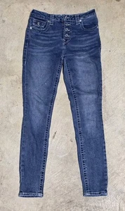 True Religion Jeans Damen 27 Blau Jennie Curvy High Rise Super Skinny Stretch - Bild 1 von 5