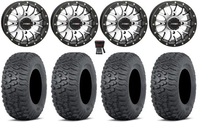 System 3 ST-3 14" Wheels Machined 28" Terra Hook Tires Polaris Sportsman / RZR - Image 1 of 4