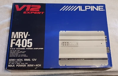 AMPLIFICADOR RARO NUEVO EN CAJA OLD SCHOOL ALPINE MRV-F405 200 VATIOS HECHO EN JAPÓN Foto 1 de 4