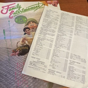 Tokyo Disneyland Family Entertainment Newsletter 1985 World Bazaar Food Prices - Bild 1 von 8