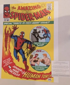 Amazing Spider-Man #8 Litografía Firmada por Stan Lee con Certificado de Autenticidad - 14x11 - Imagen 1 de 1