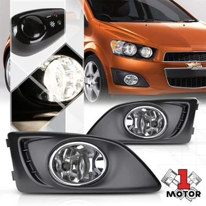 Chrome Fog Light Bumper Lamps w/Switch+Harness+Bezel for 11-15 Chevy Sonic/Aveo - Picture 1 of 5