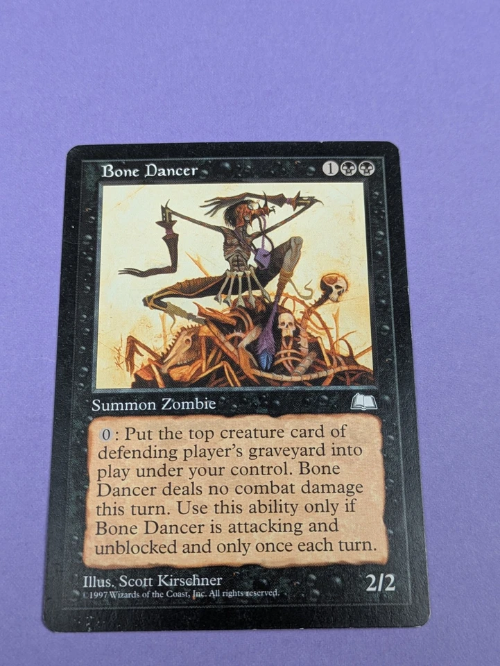 MTG Magic the Gathering: Weatherlight: Bone Dancer #62 Rare - LP - Image 1 of 2