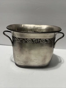 Pottery Barn Zinn Weinrebe Champagner Wein Eiskübel Kühler Halter Topf - Bild 1 von 6