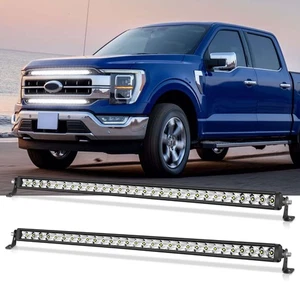 For 11-16 F250 F350 Behind Grille Mount 2PCS 30Inch LED Work Light Bar w/Bracket - Picture 1 of 20