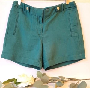 White House Black Market türkis türkis Leinenmischung Shorts Größe 6 - Bild 1 von 13