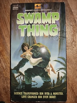 Swamp Thing (1986,VHS) Embassy Home Ent. Hi-Fi/Mono Oop Vhs - Image 1 of 3