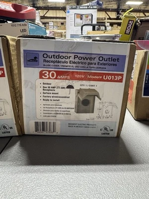 Midwest Electric Products 30 Amp Temporary RV Power Outlet - Image 1 of 2