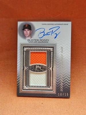 Buster POSEY, 2021 Sterling #SWAR-BP, auto-patch relic. - Image 1 of 2