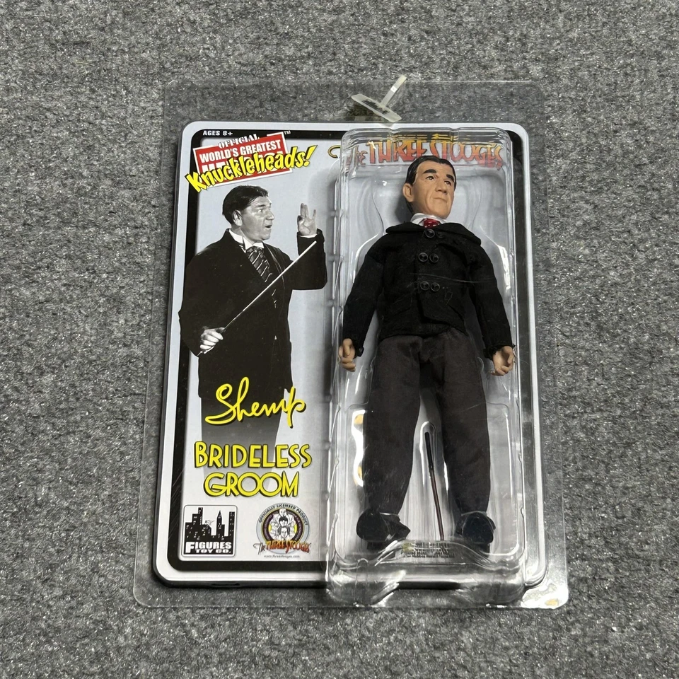 The Three Stooges Shemp Bridesless Groom 8" Action Figure Official Knuckleheads - Image 1 of 4