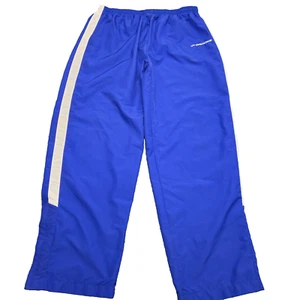 Brooks Pants Mens Large Blue Mesh Lined Swishy Running Workout Windbreaker - Picture 1 of 6