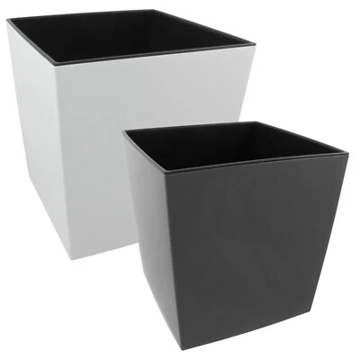 Kunststoff Pflanzkübel Pflanztopf Blumentopf Juka mit Pflanzeinsatz - 5 Größen  - Bild 1 von 4