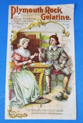 Cartão comercial Plymouth Rock gelatina bi-dobrável - Imagem 1 de 4