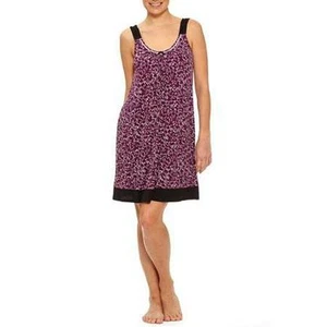 NEW George Women's Strap Sleeve Sporty Chemise in Berry Color Size Small 4/6 - Picture 1 of 1