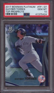 2017 Bowman Platinum Top Prospects TP-GT Gleyber Torres PSA 10 Gem Mint RC - Bild 1 von 3