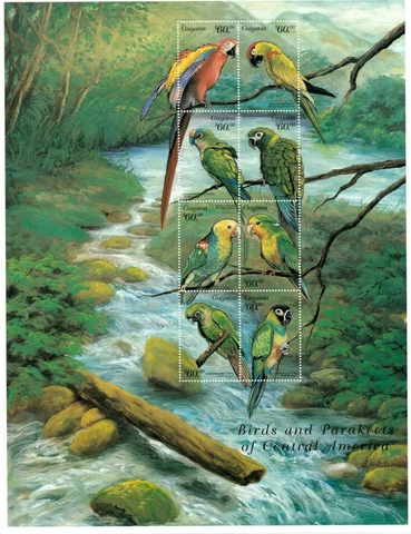 Guyana - 1999 - Birds - Sheet Of 8 - MNH Cover