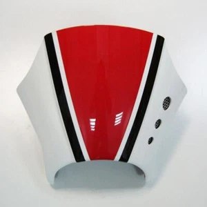 Pantalla Ermax Cafe Racer Roja Blanca Negra Yamaha XSR 900 2016 - 2021 - Imagen 1 de 6