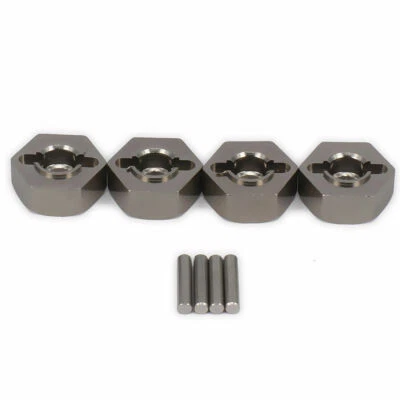 Buje de rueda hexagonal de 12 mm para coche de radiocontrol 1/10 para Traxxas Rustler Stampede Slash Bandit 4 piezas Foto 1 de 4