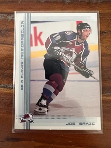 2000-01 Be a Player Memorabilia Joe Sakic Colorado Avalanche HOF #233 - Picture 1 of 2