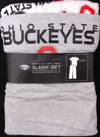 NEW Ohio State Buckeyes Concepts Sport SS Shirt/Pants Sleepwear Pajamas Mens L Cover