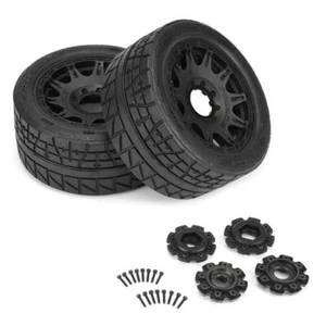 Pro-Line PRO1020511 1/6 Menace HP Belted F/R Tires w/ Black Raid 24mm Wheels (2) - Picture 1 of 4