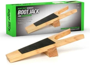 Traditional Wellington Vintage Wooden BOOT JACK Pull Wellies Remover Puller UK - Picture 1 of 9