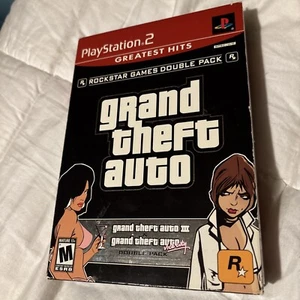 Grand Theft Auto Double Pack Greatest Hits (Sony PlayStation 2, 2003) - Picture 1 of 9