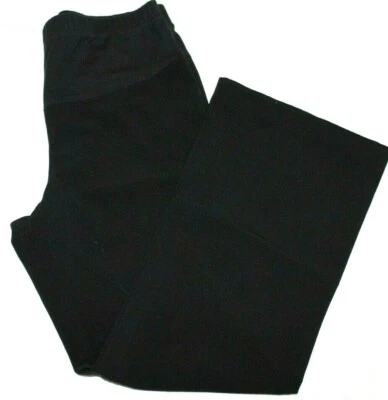 MOTHERHOOD maternity pants size MEDIUM black pull on stretch (km77) - Image 1 of 4