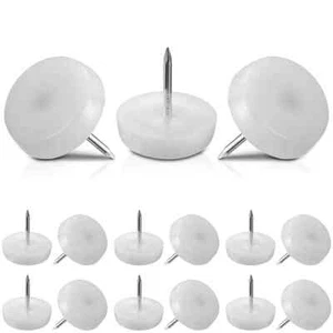 100Pcs Furniture Sliders for Hardwood Floors - Chair Leg Floor Protectors Nail F - Picture 1 of 4