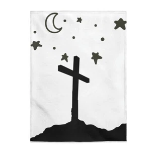 Toddlers Blanket, Religious Plush Blanket, Christian Kids Blanket, Polyester - Picture 1 of 3