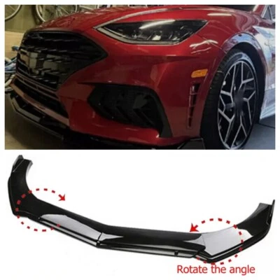 For Hyundai Sonata Front Rear Bumper Lip Spoiler Glossy Black Body Kits Foto 1 de 4