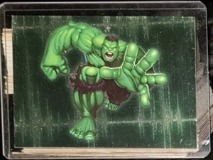 2003 Topps Marvel The Incredible Hulk Gamma Ray Foil Hulk Incredible #1 of 10