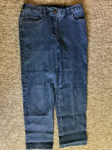 Ruby Rd. Denim Jeans 5 pockets side elastic waist 4P Stretch Pants - Picture 1 of 5