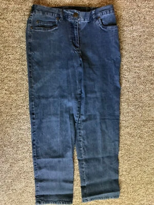 Ruby Rd. Denim Jeans 5 pockets side elastic waist 4P Stretch Pants - Image 1 of 4